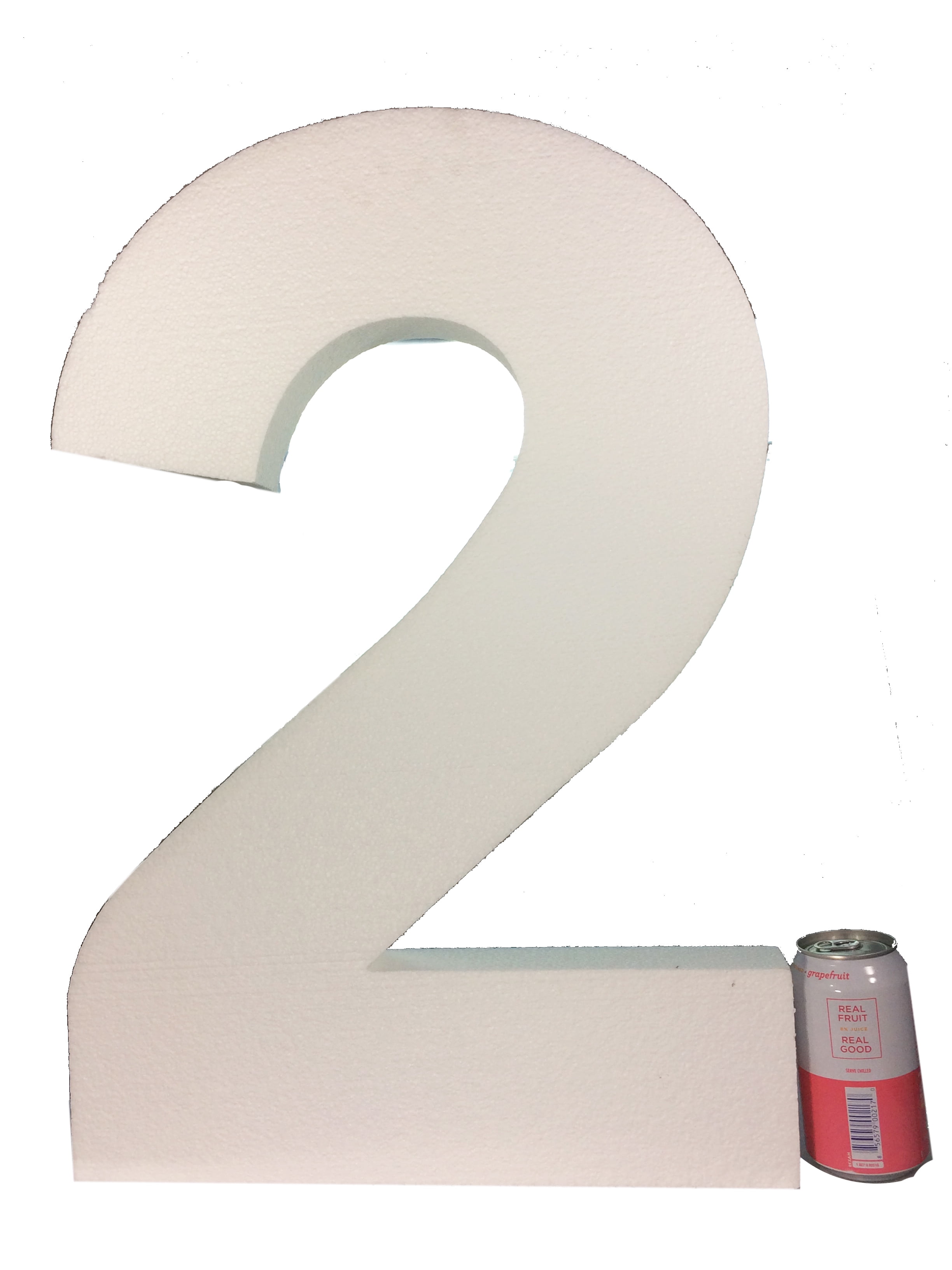 24" Inch Large Foam Numbers (Number 2)