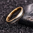 thumbnail image 3 of 4mm Gold and Silver Two-tone Tungsten Steel Ring for Men and Women, 3 of 4