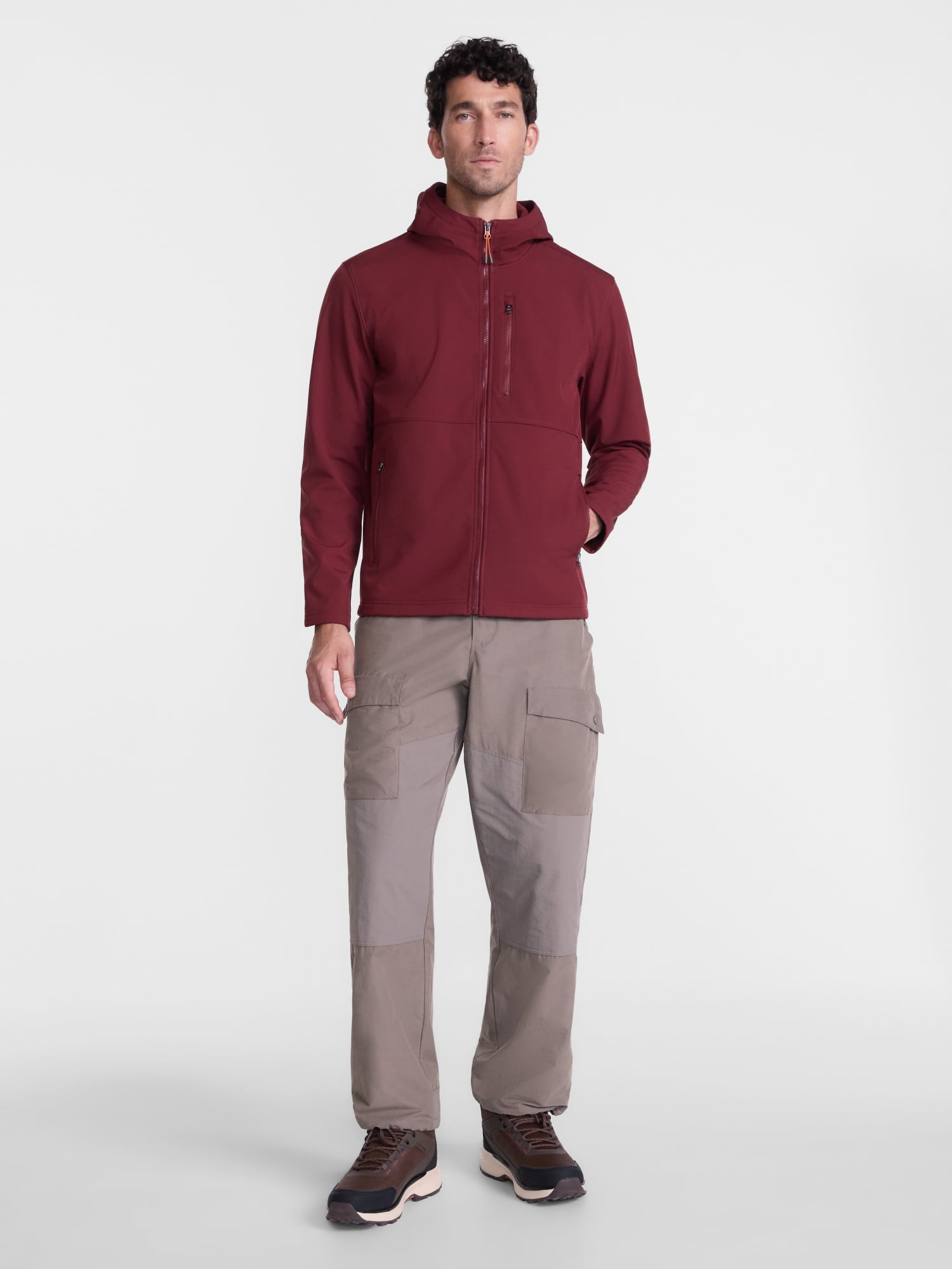 Ozark Trail Men's and Big Men's Softshell Jacket with Hood, Sizes S-3XL