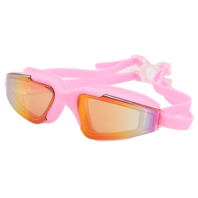 Lunettes de Natation, Lunettes de Natation en Silicone Imperméable Sans Fuite Protection Complète Grand Champ de Vision Lunettes de Natation pour Adultes Enfants