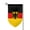 Fillet, variant on Garden Flag Flag Of Germany Double Sided Small Yard Holiday Garden Flag for Outside Decor 12.5x18 Inch Square