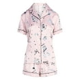 thumbnail image 6 of Joyspun Women’s Stretch Satin Short Sleeve Top and Shorts Pajama Set, Sizes XS-3X, 6 of 6