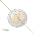 thumbnail image 2 of Gargantilla Italiana Imperial Jewelry 10k Tres Corazones Inflados y Aros 45cm 1.2 Gramos, 2 of 5