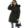 Plus Size Winter Puffer Coats for Women Waterproof Warm Long Puffer