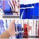 thumbnail image 5 of Cortinas con flecos de aluminio, 2 paquetes de cortinas metálicas brillantes, decoración para fotomatón de fiesta, rojo, plateado y azul, 5 of 5