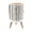Color 5, variant on Small Trash Can with Lid Weathered Corrugated Metal Rust Blue Patina 1.8 Gallon Dog Proof Trash Can Round Garbage Can Waste Bin Wastebasket for Bathroom Bedroom Living Room