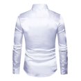 thumbnail image 3 of Camiseta De Solapa De Seda De Color Sólido, 3 of 5