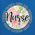 thumbnail image 2 of Floral Nurse Appreciation Pop Culture Womenâ€™s Standard V-Neck Tee, Royal, Small, 2 of 5
