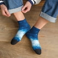 thumbnail image 3 of Pofeuu Blue Glitter Sparkles Print 30cm Socks, Adult Running Hiking Socks for Youth and Adult, 3 of 7