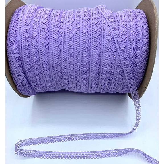 Lilac 7/16" Fine Baby Lace