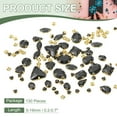 thumbnail image 2 of Uxcell Sew on Rhinestones Base Crystal Gems, Fit for Jewelry Clothes Costume Dress Garments Crafts - Mixed Shapes Black, 2 of 7