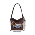 thumbnail image 2 of Jiibva Cute Dachshund Bucket Bags Women Leather Handbag Casual Commute Shoulder Bag Crossbody Bags Storage Messenger Bags, 2 of 7