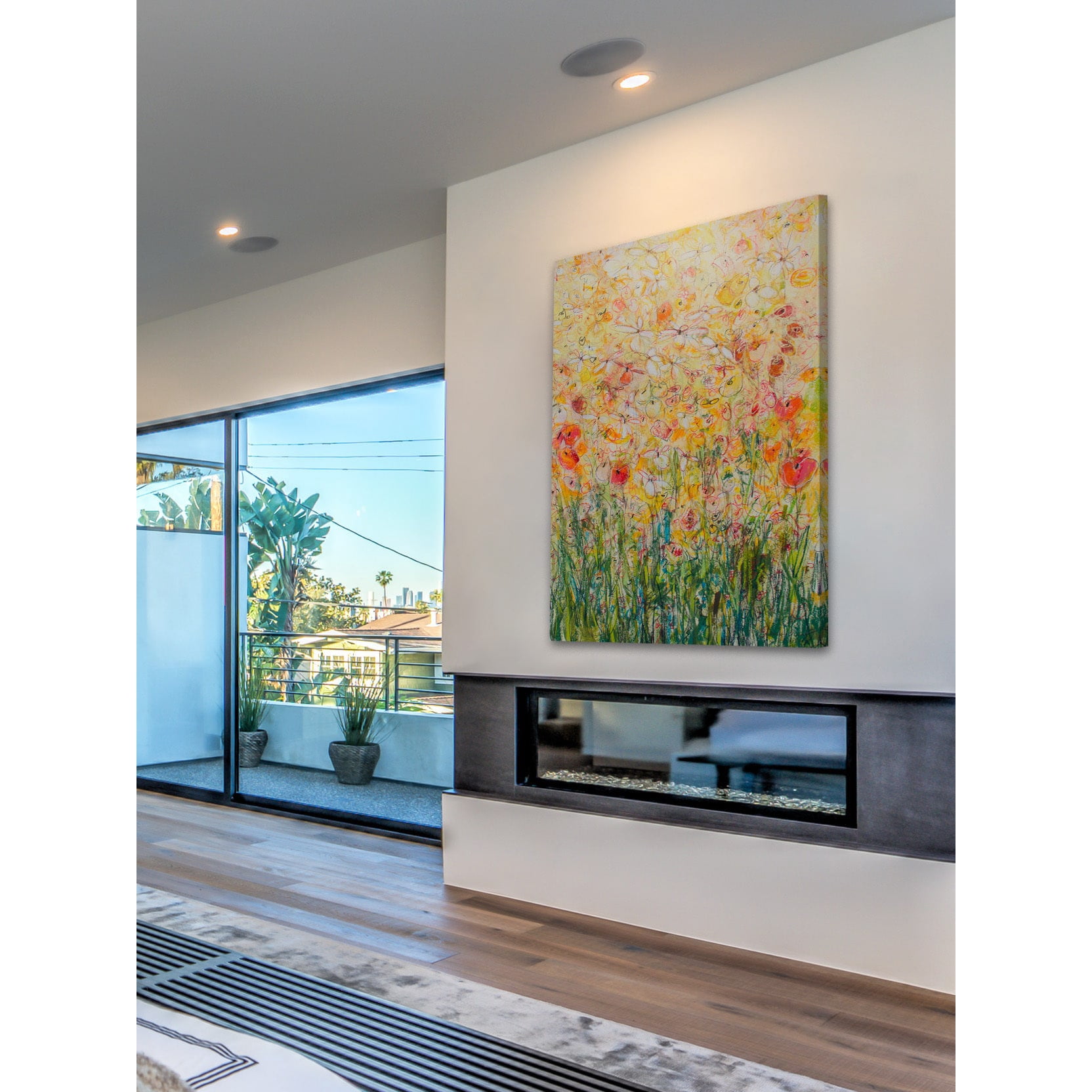 "Daisy Chain 21" Painting Print on Wrapped Canvas