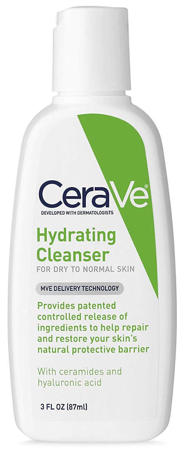 CeraVe Hydrating Facial Cleanser 3 oz Travel Size Face