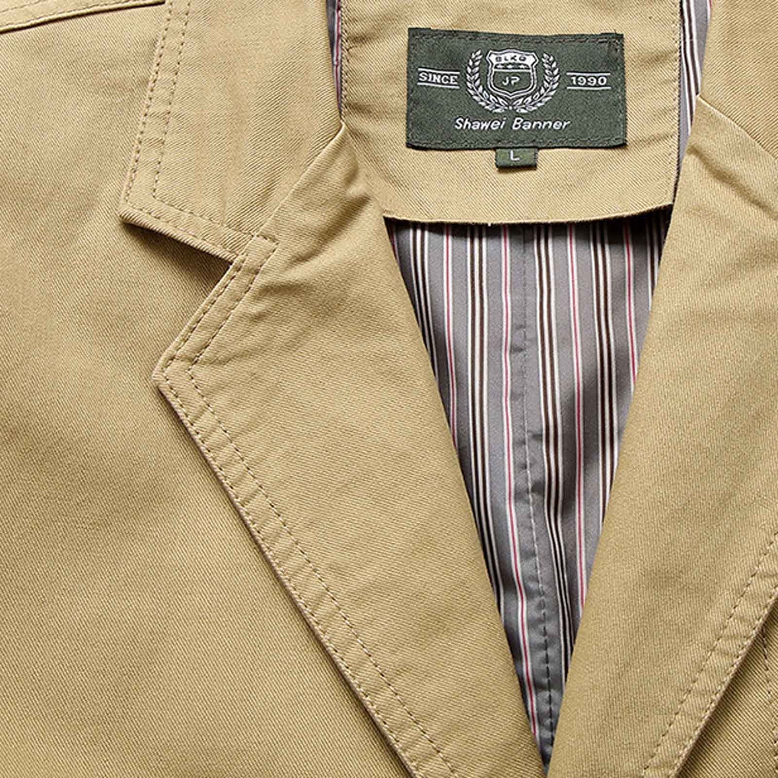 XFLWAM Men's Vintage Business Casual Work Wear Suit Jacket