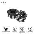 thumbnail image 3 of Uxcell Hexagonal Nuts Aluminum M4 RC Wheel Hex Nuts for 1/10 RC Model Car Upgraded Parts Pack of 4(Black), 3 of 6
