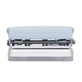 thumbnail image 3 of Loose Leaf Puncher Small Hole Punch Paper Punch Hole Puncher Handheld Hole Puncher Hole Punch Ruler Design Quick Positioning 3 Holes Metal Paint Body Loose Leaf Puncher For, 3 of 8