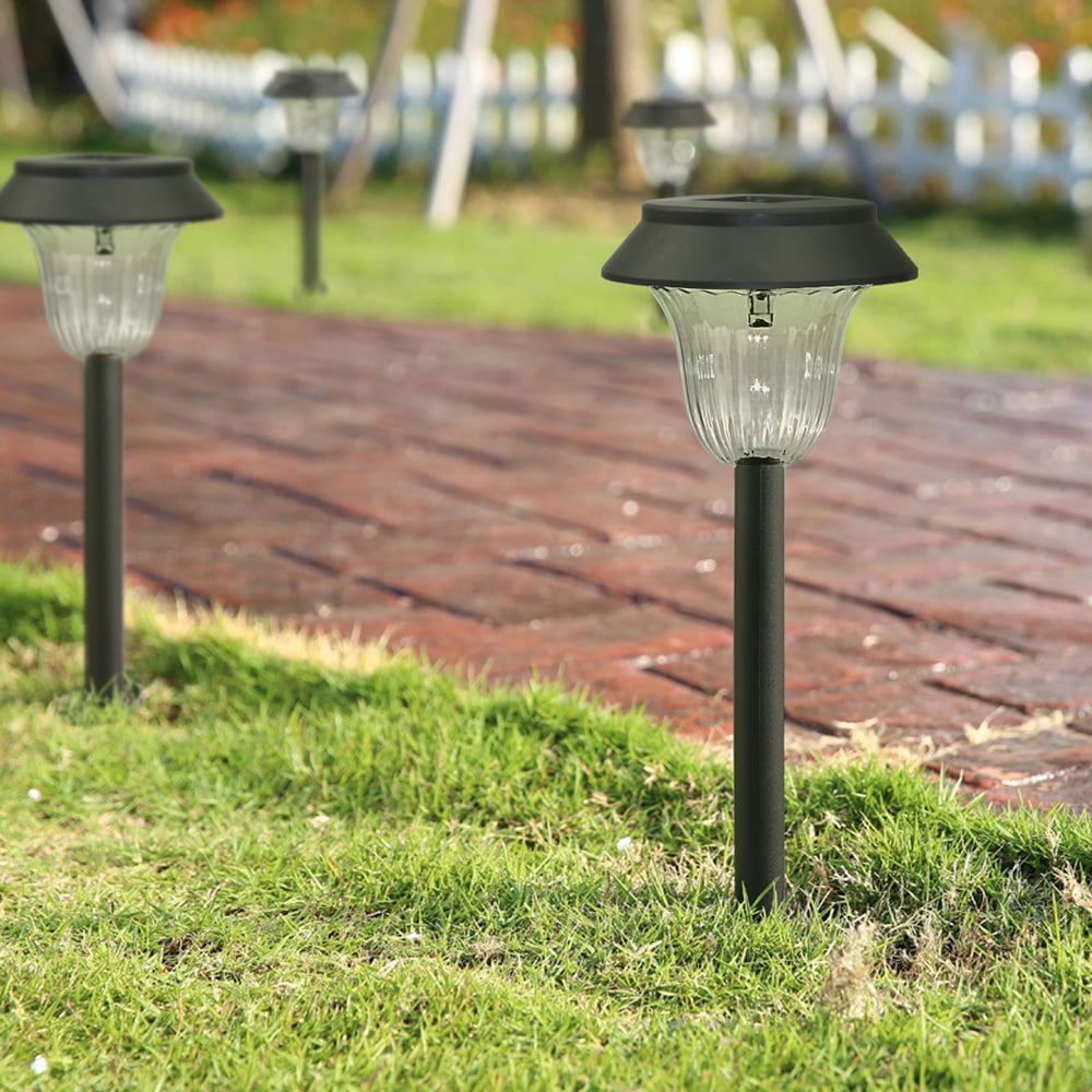 10×LED Solar Spotlight Landscape Lights Outdoor Garden bulb Pathway walkway Lamp 