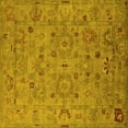 thumbnail image 1 of Ahgly Company Indoor Square Oriental Yellow Industrial Area Rugs, 6' Square, 1 of 4