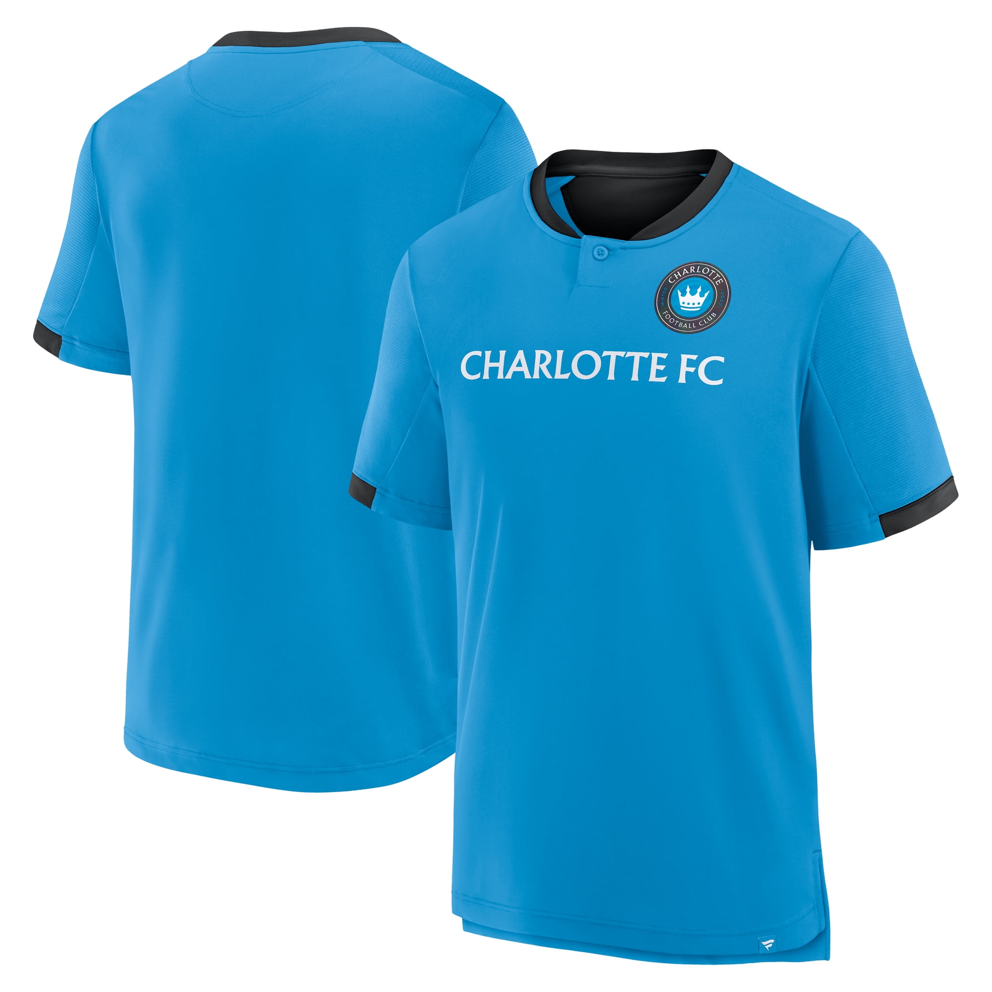 Men's Fanatics Blue Charlotte FC Stoppage Time Striker T-Shirt