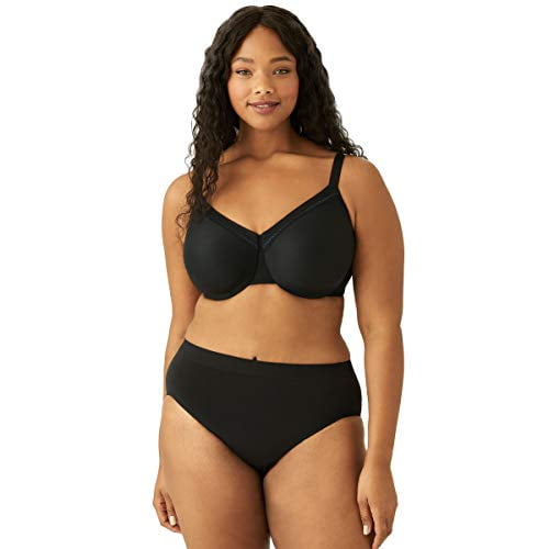 Wacoal Women's Plus Size Evocative Edge Full Figure Underwire Bra, Black,  34G 