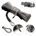 thumbnail image 6 of Atv Utv High Strength Synthetic Winch Line Cable Rope Tow Cord with Sheath Gray, 6 of 8