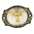 thumbnail image 4 of Hebilla de cinturón decorativa vintage, hebillas de cinturón vaquero occidental, 4.33 x 3.34 pulgadas Yinane Hebilla de cinturón para hombre, 4 of 8