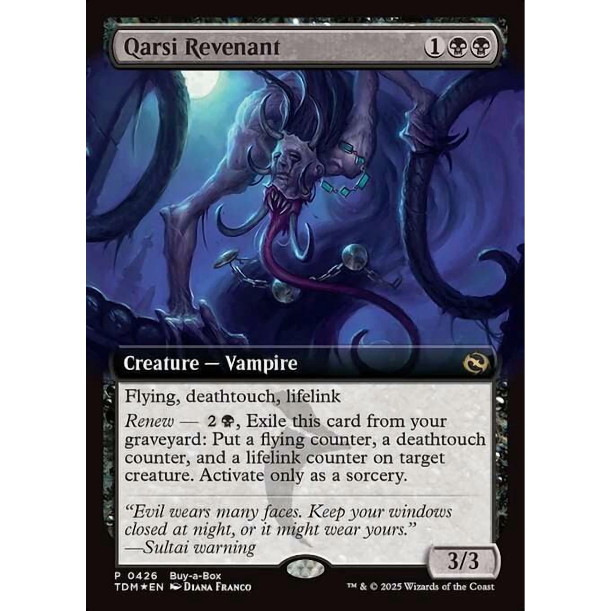 MtG Tarkir: Dragonstorm Rare Qarsi Revenant (Promo FOIL) #426