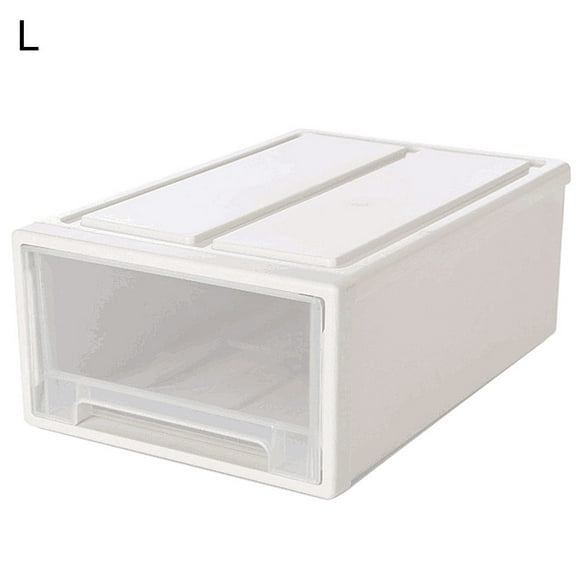 Cheers Household Plastic Transparent Stackable Drawer Storage Box Container Organizer