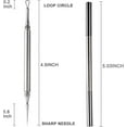 thumbnail image 3 of Professional Facial Milia Removal And Whitehead Extractor & Lancet - Double Ended Circle Loop & Sharp Needle Pimple Tool 2-in-1, 3 of 5