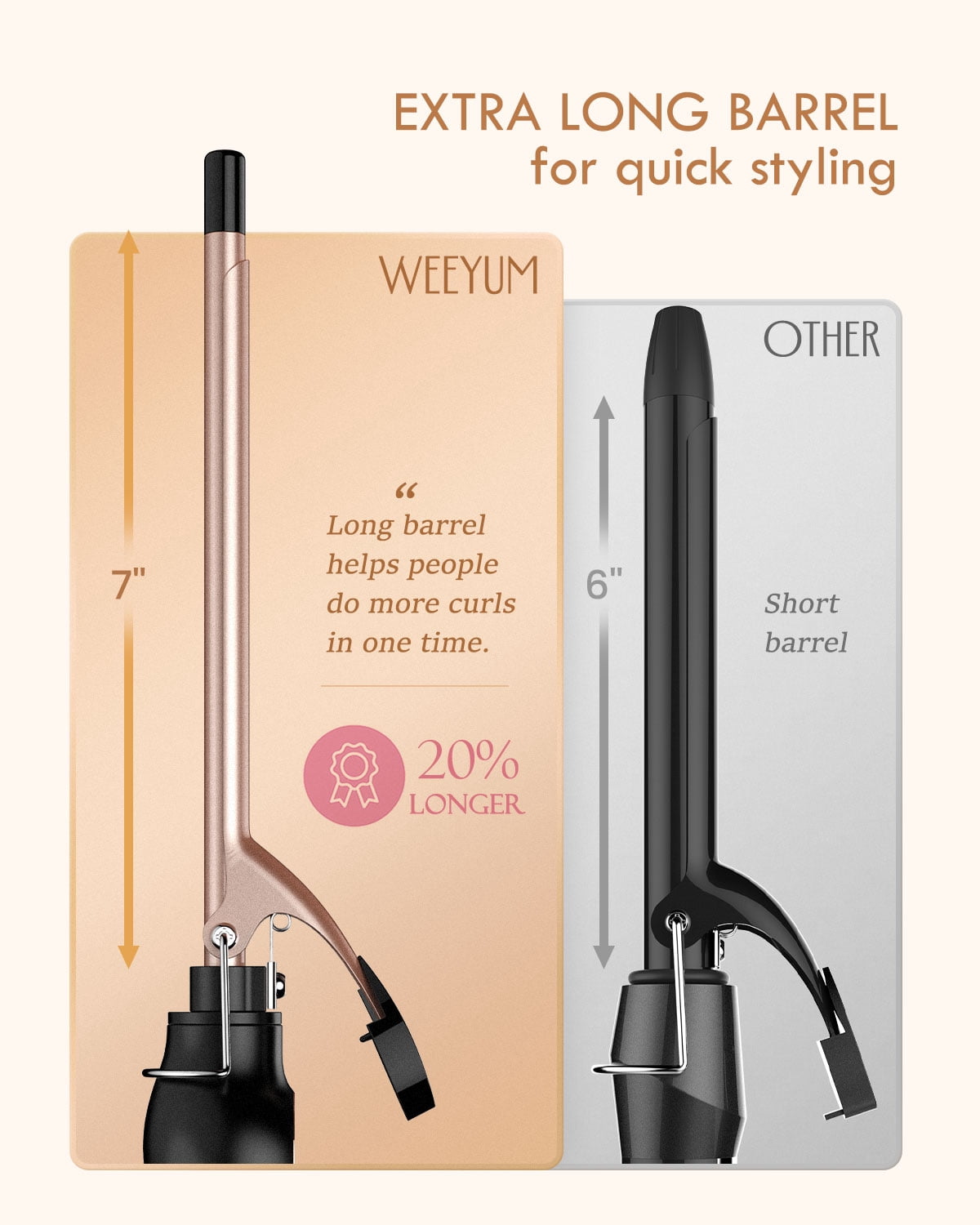 Small Curling Iron 3/8 Inch Barrel, Tiny Curling Wand for Short Hair, 9mm Thin Curling Iron Ceramic Tourmaline