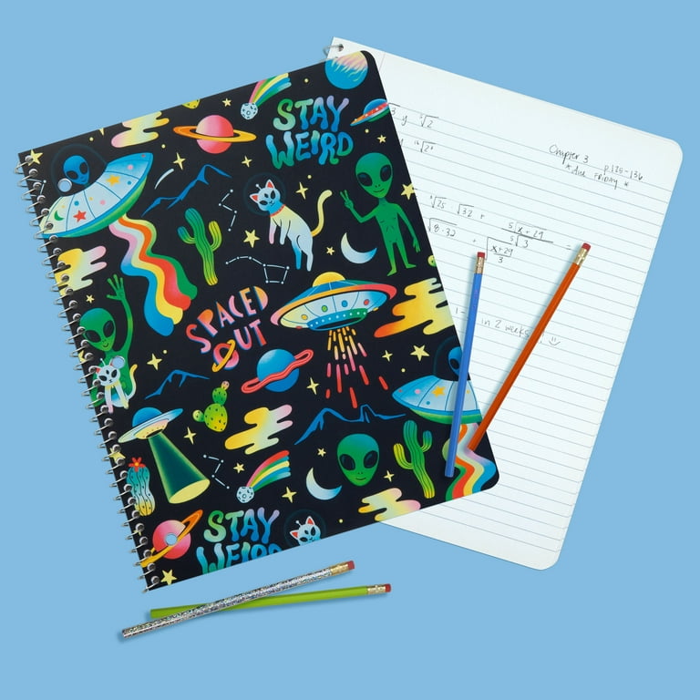 Heart & Soul Peace Frog Notebook No Lines w/ a Pen that Works Multi-Color