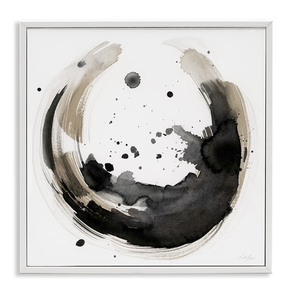 Stupell Industries Contemporary Urban Infinity Curved Abstract White Framed Giclee Art, 12 x 12, by Stella Chang
