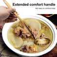 thumbnail image 3 of Homelife Stainless Steel Skimmer Spoon for Frying Cooking 2 in 1 Slotted Spoon Long Handle Colander Strainer Scoop for Hotpot Pasta Noodles, 3 of 13