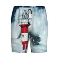 thumbnail image 3 of Picia Circular Lighthouse Pajama Shorts for Men, Men's Pajama Bottoms, Sleepwear,Short Pajama Pants-X-Large, 3 of 9