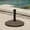Brown, variant on M optimized 34.24lbs Patio Umbrella Base, Round Concrete Umbrella Base with Metal Umbrella Support Pole, Outdoor Heavy-Duty Umbrella Stand for Garden Yard Poolside