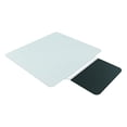 thumbnail image 4 of Sit Or Stand Mat For Carpet Or Hard Floors, 36 X 53 With Lip, Clear/black, 4 of 8
