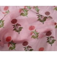 thumbnail image 4 of oneOone Silk Tabby Blush Pink Fabric Floral Block Sewing Fabric By The Yard Printed Diy Cloth Sewing Supplies 42 Inches Wide, 4 of 4
