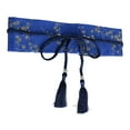 thumbnail image 2 of Cinturón kimono Macarena faja con estampado floral azul real, 2 of 8