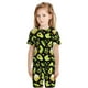 thumbnail image 5 of Balery Avocado Toast Conjunto de Pijama Infantil de Manga Corta con Estampado – Ropa de Dormir de Algodón Suave-4X-Large, 5 of 5