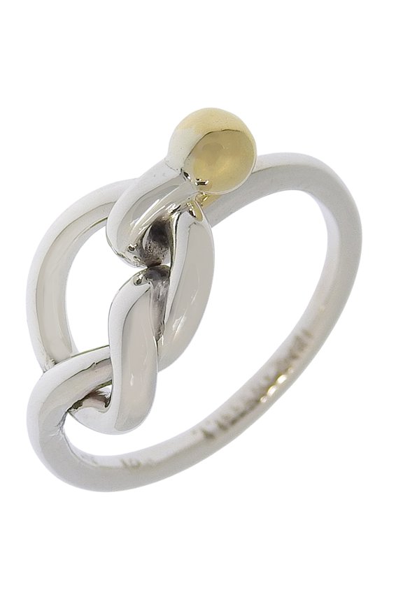 Pre-Owned Tiffany & Co. Love Knot Ring, Size 12, Sterling Silver 925 x 18K Yellow Gold, Approx....