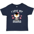 thumbnail image 3 of Inktastic I Love My Mama with Cute Penguin and Hearts Girls Baby T-Shirt, 3 of 5