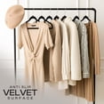 thumbnail image 3 of Utopia Home Velvet Hangers 20 Pack – Luxury Non-Slip Slim Pant & Coat Hangers, Strong Space-Saving Clothes Hangers with Pants Bar and 360° Swivel Hook – Black, 3 of 8