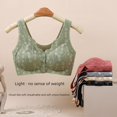 thumbnail image 4 of Ropa interior para mamá, sujetador con hebilla frontal estilo chaleco de belleza inalámbrico para mujeres de mediana edad y mayores, de seda de hielo sin costuras, 4 of 5