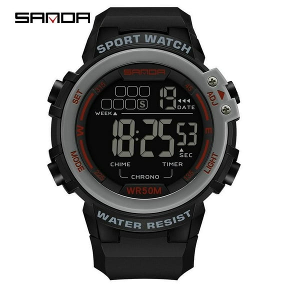 Explojoy Men's Digital Sports Watch – 50M Waterproof, Chronograph & Luminous Display