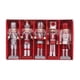 thumbnail image 4 of 5 piezas de cascanueces navideños colgantes, escultura, cascanueces, juguete de marioneta Plata, 4 of 6