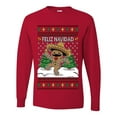thumbnail image 2 of Wild Bobby Feliz Navidad Dancing Gingerbread Man Sweater | Holiday Men Long Sleeve Shirt, 2 of 5