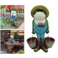 thumbnail image 3 of de resina de estatua de jdín de trabajo duro lindo libre ornamentos, tesanía hecha CUTICAT Flowepot al aire libre, 3 of 8