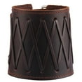 thumbnail image 2 of PU Leather Arm Cuff Wristband Gauntlet Arm Guards Bracer Bracelet for Women Men Gifts, 2 of 2