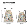thumbnail image 2 of Saiise Famous Places Pattern Sports Drawstring Backpack - String Swim Gym Bag with Wet Proof Pocket for Women&Men-Small, 2 of 6